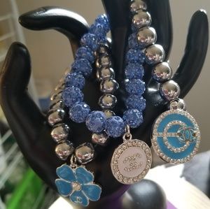 Blue and Silver Designer Bracelet